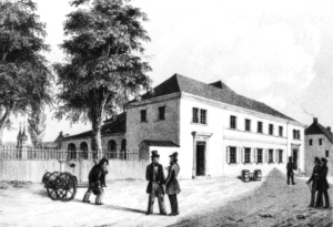 Die Hofer Bürgergesellschaft um 1855 (Georg Könitzer): Das Versammlungshaus der historischen Bürgergesellschaft in der Stadt Hof ist bis heute ein beliebter Veranstaltungsort.
