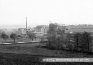 Die Firma Sandler in Schwarzenbach um 1900.