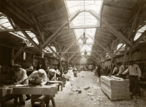 Steinmetze bei Künzel und Schedler um 1920
