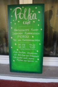 Außenschild Polka Café