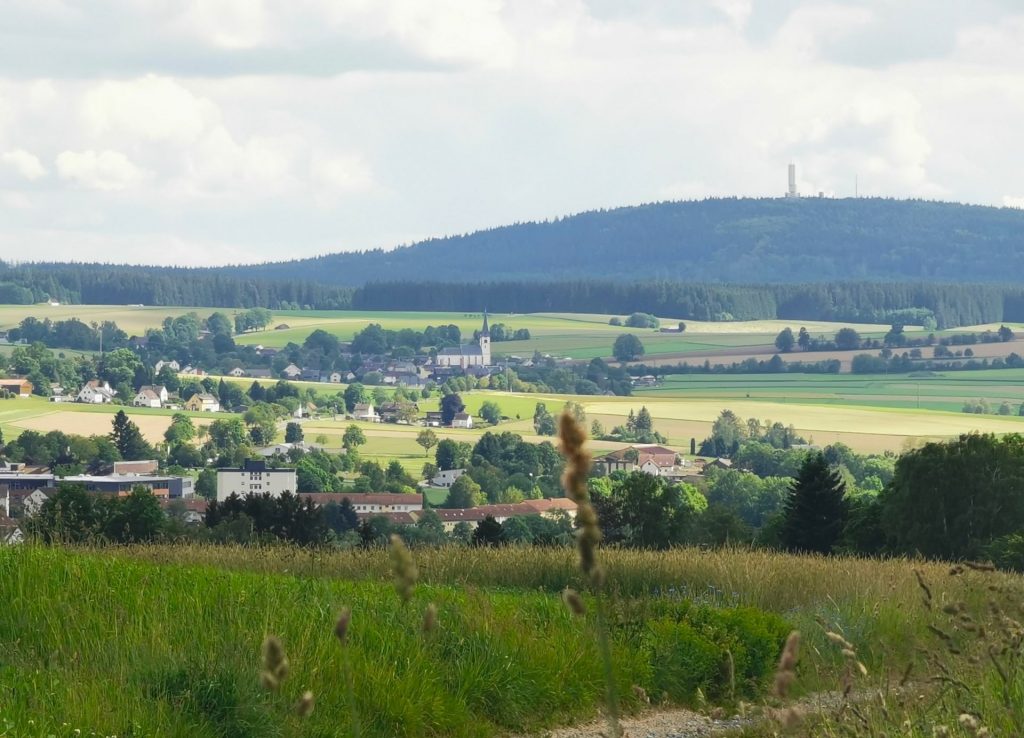 Ausblick auf den Kornberg bei Rehau im Hofer Land