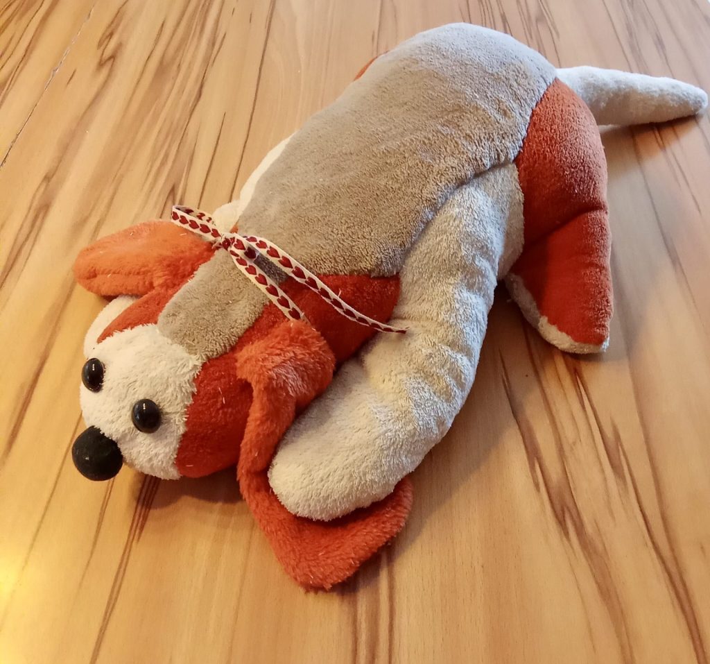 Repariertes Kuscheltier